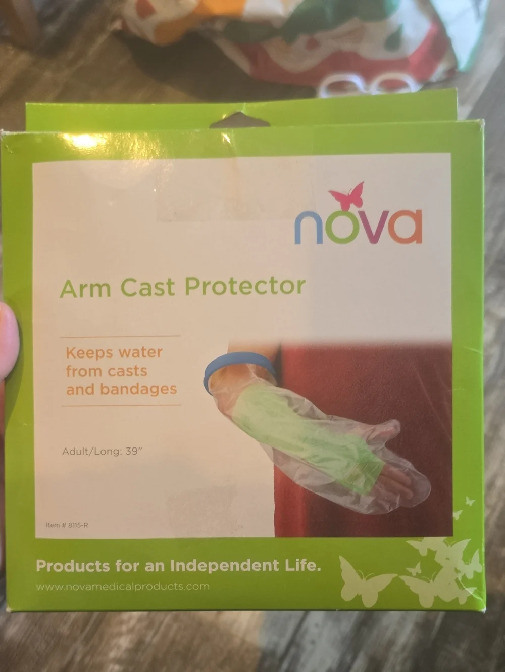 Nova Green Arm Cast Protector - Waterproof Sleeve